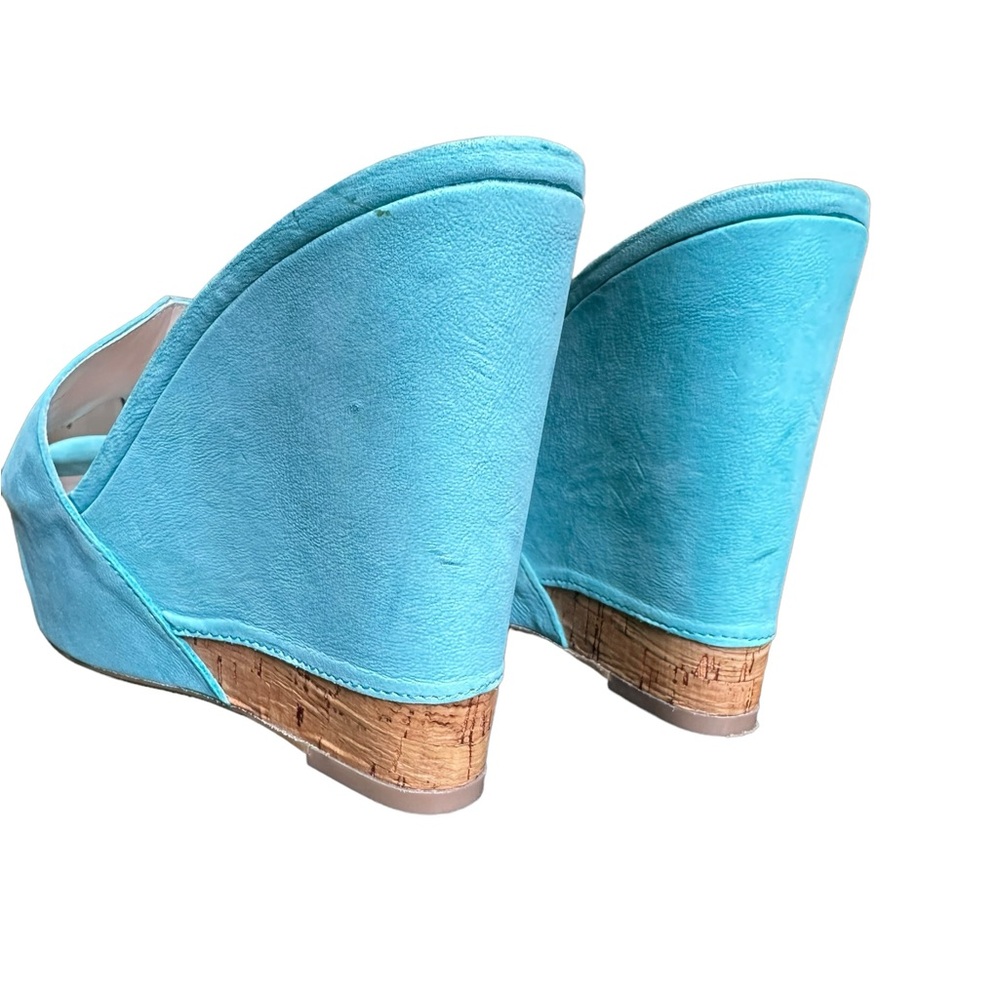 BCBGeneration REXX Suede Platform Wedge Slide Sandals, 7.5 - Picture 5 of 10